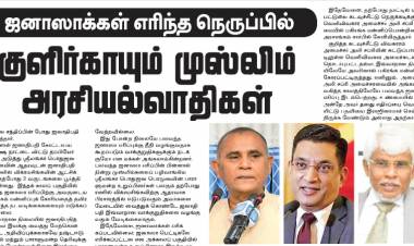 ஜனாஸாக்கள் எரிந்த நெருப்பில்  குளிர்காயும் முஸ்லிம் அரசியல்வாதிகள் 